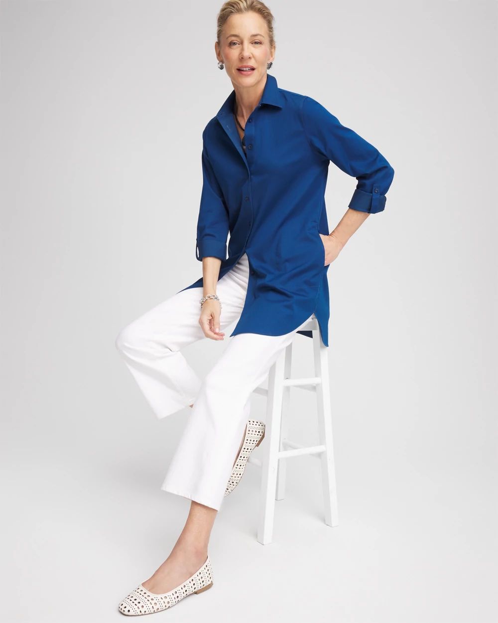 No Iron™ Pocket Tunic click to view larger image.