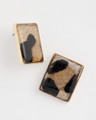 Chico's Originals Animal Square Stud Earrings click to view larger image.