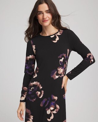 Floral Boatneck Column Maxi Dress click to view larger image.