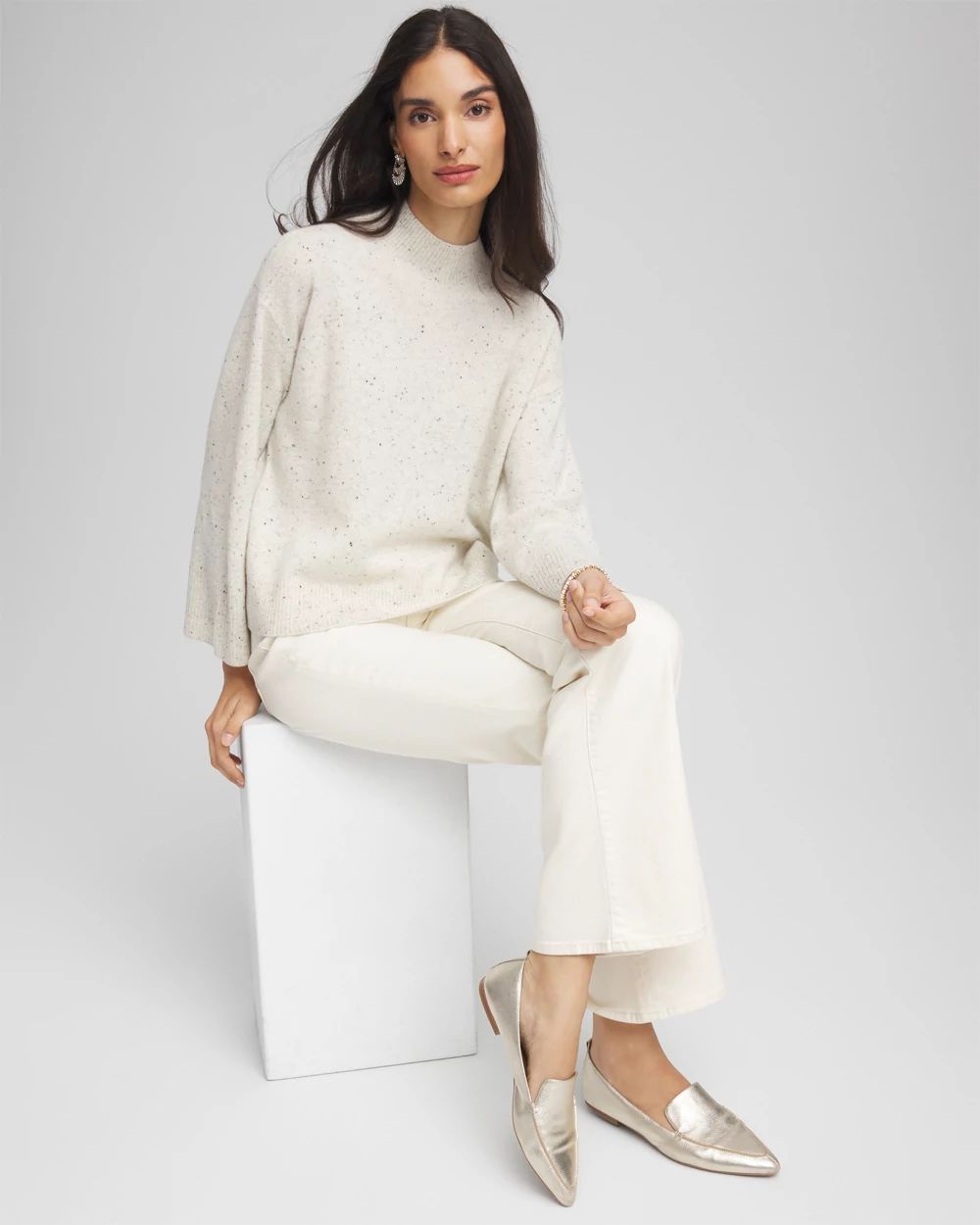 Cashmere Mockneck Sweater