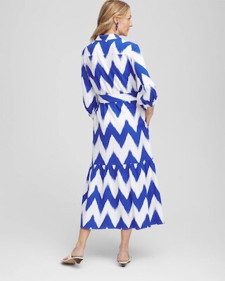 Chevron Striped Shirtdress click to view larger image.