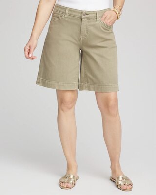 Denim Trouser Shorts