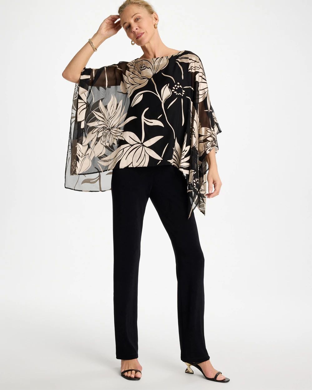 Travelers™ Burnout Floral Chiffon Top