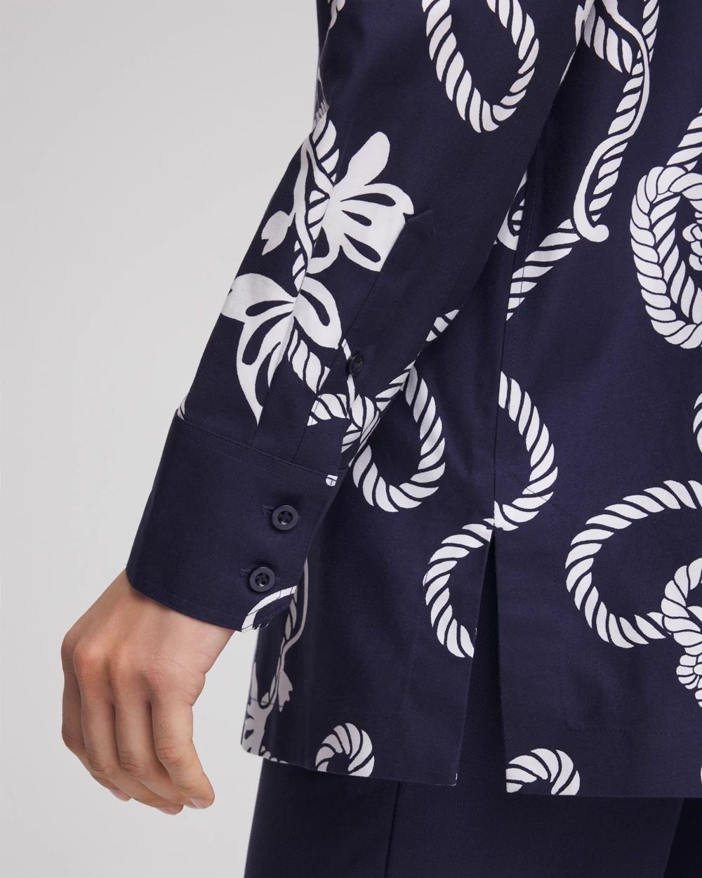 No Iron™ Rope Print Tunic