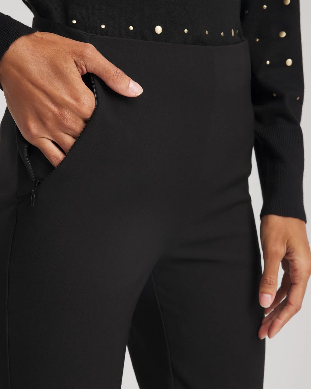 Lightweight Juliet Straight Ankle Pants click to view larger image.