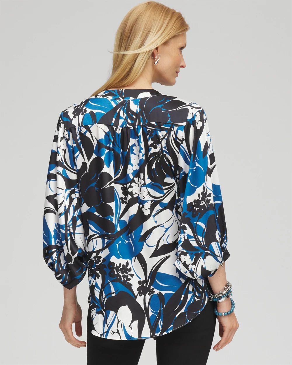 Floral Tie-Front Blouse