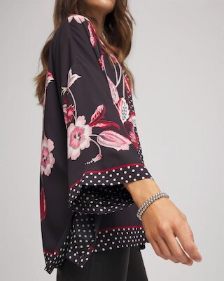 Short Floral Kimono click to view larger image.