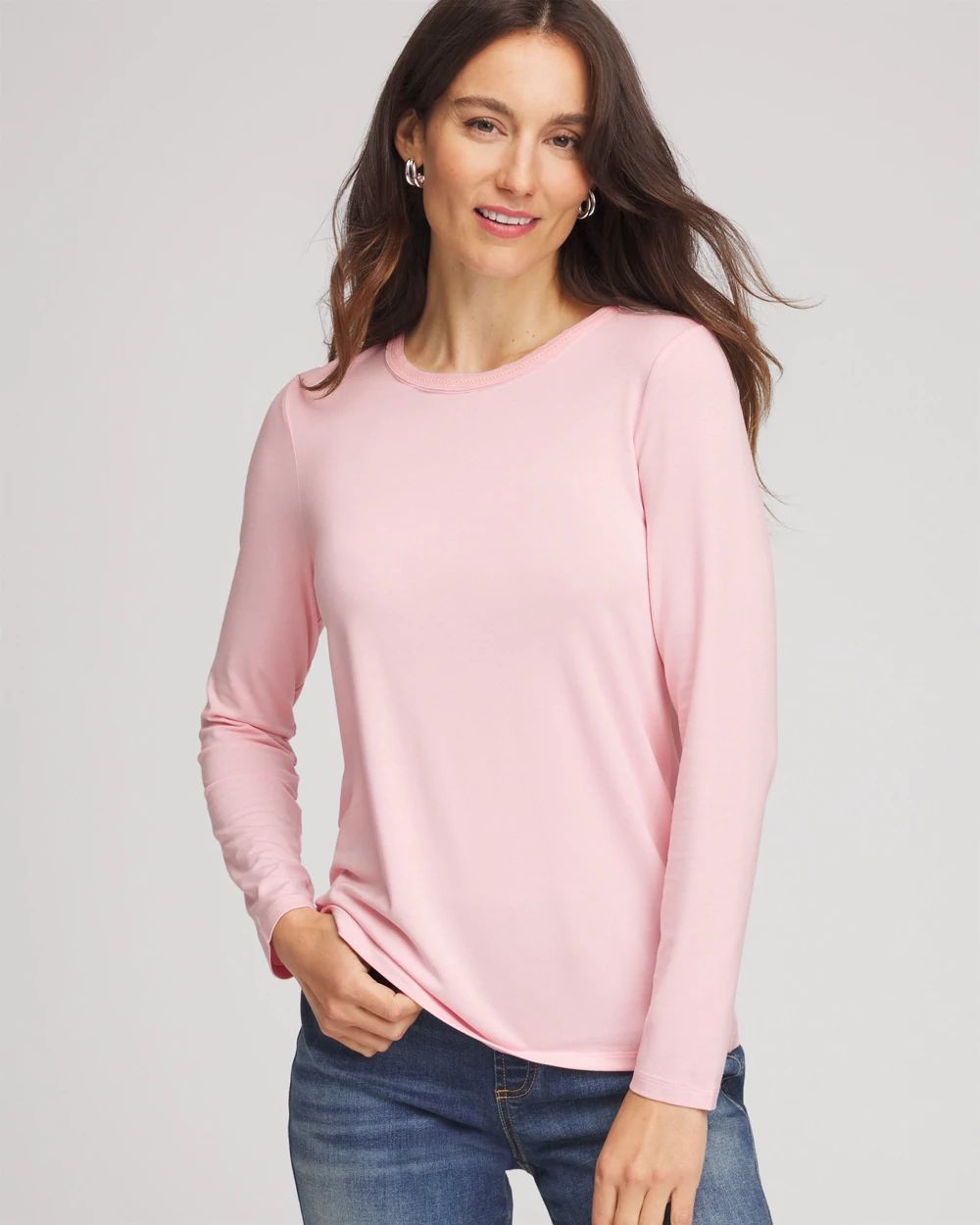 Mesh-Trim Touch of Cool™ Layering Tee