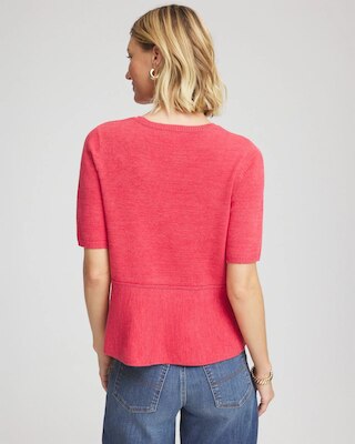 Pullover Peplum Sweater click to view larger image.