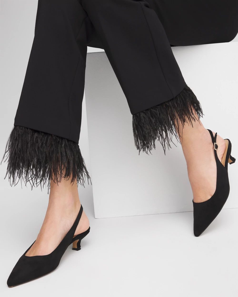 Juliet Feathers Kick Flare Pants