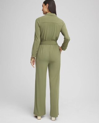 Belted Jersey Maxi Jumpsuit click to view larger image.