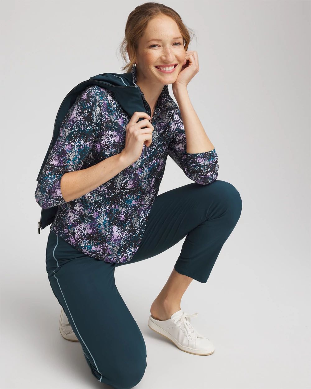 Zenergy® UPF Zip-Front Pullover