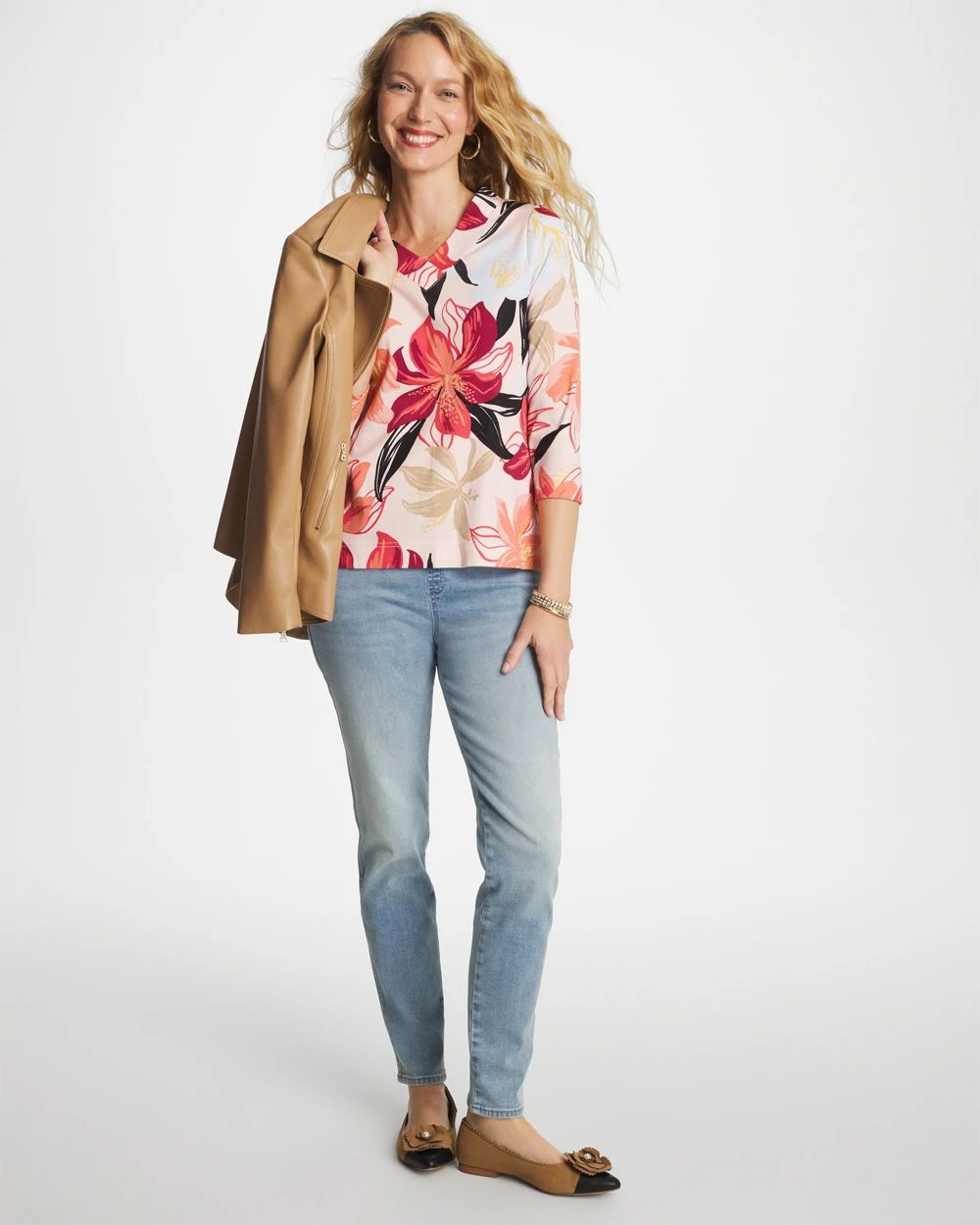 Pima Cotton 3/4 Sleeve Tee