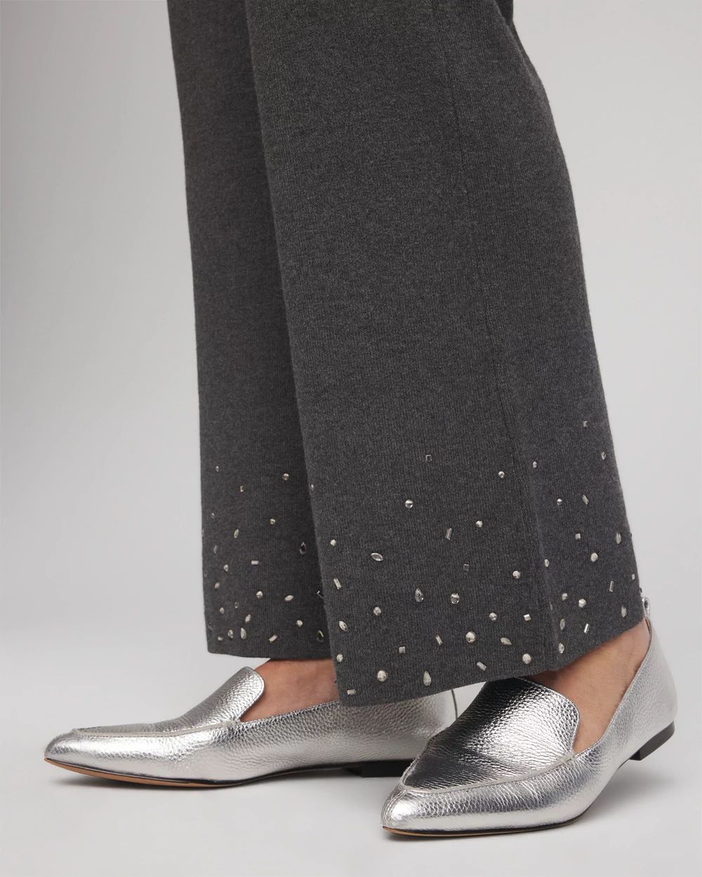 Travelers™ Embellished Straight-Leg Pants click to view larger image.