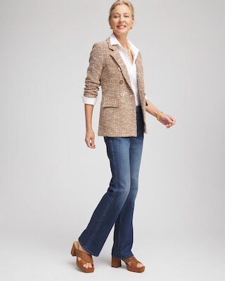 Tweed Double-Breasted Blazer click to view larger image.