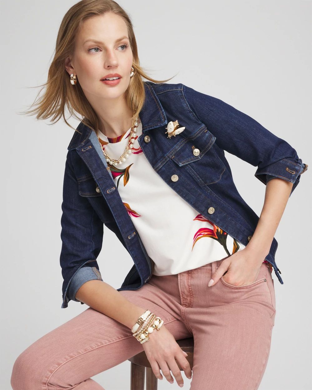 Touch of Cool™ Lily Short Sleeve Tee click to view larger image.