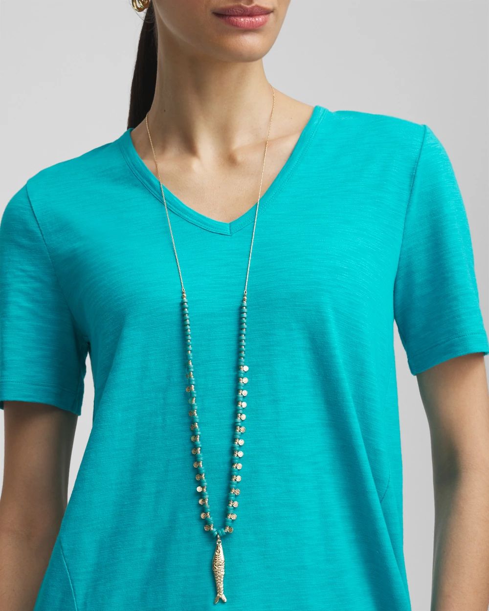 Turquoise Bead Necklace