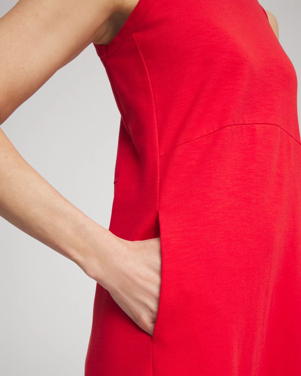 Sleeveless Midi Tank Dress