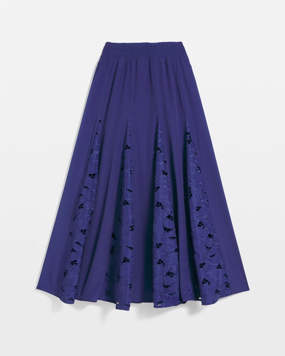 Godet Maxi Eyelet Skirt click to view larger image.