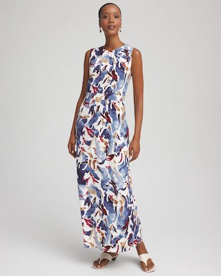 Sleeveless Jersey Knit Maxi Dress