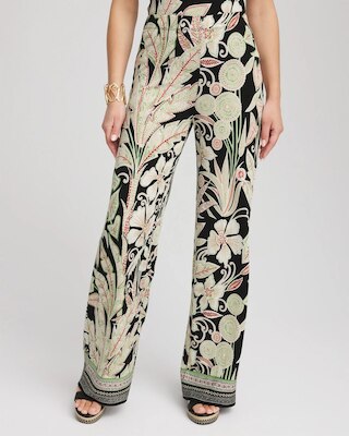 Travelers™ Island-Motif Palazzo Pants