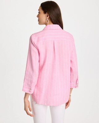 No Iron™ Linen Striped Shirt click to view larger image.
