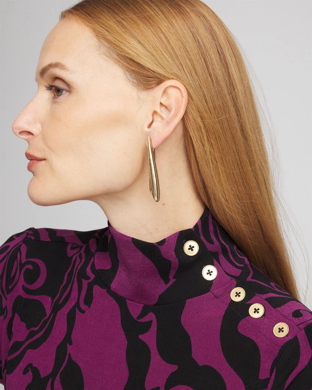 Travelers™ Paisley Mock Neck Tunic click to view larger image.