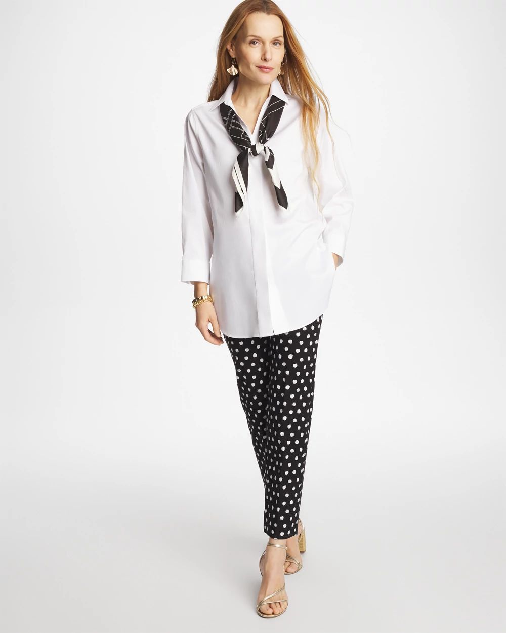 No Iron™ Stretch Splitneck Tunic click to view larger image.