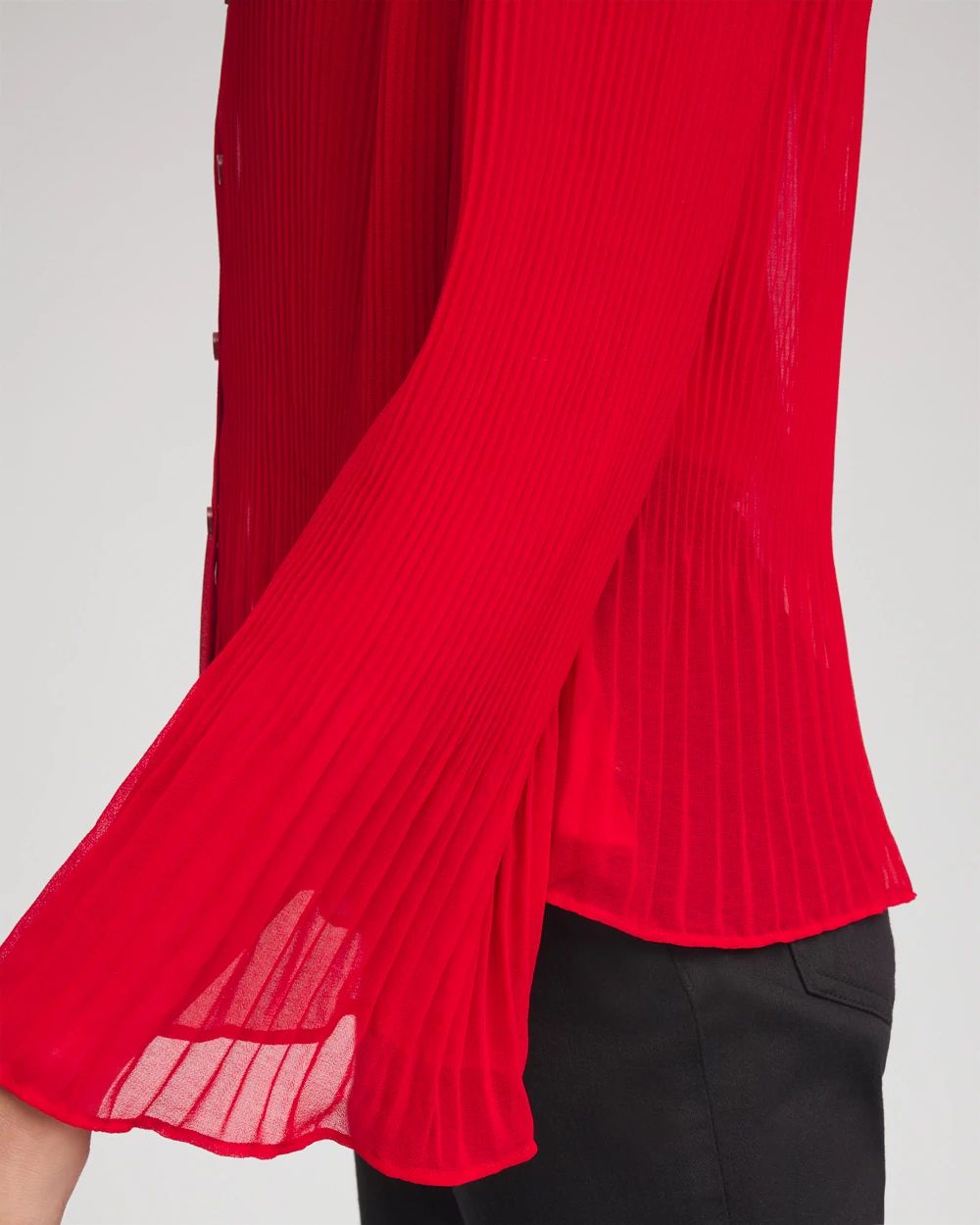 Pleated Georgette Blouse click to view larger image.