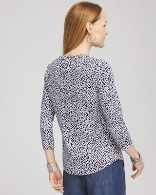 Dots Pima 3/4 Sleeve Everyday Tee click to view larger image.