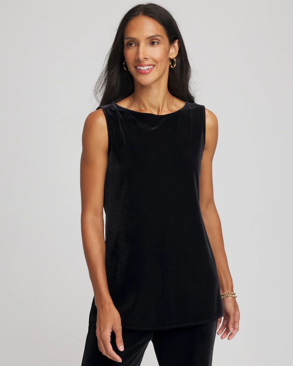 Travelers™ Velvet Side-Slit Tank