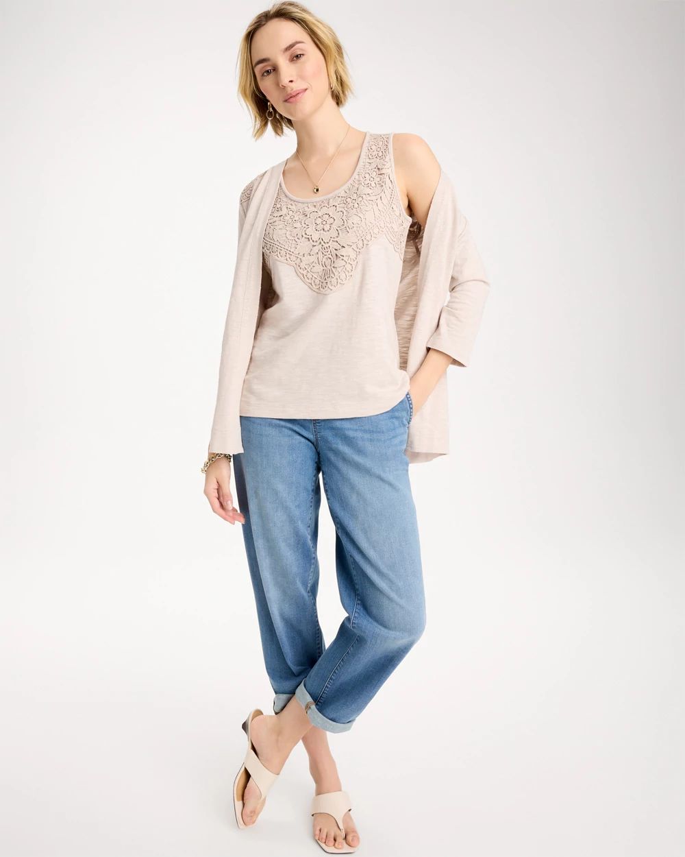 Embroidered Cozy Tank