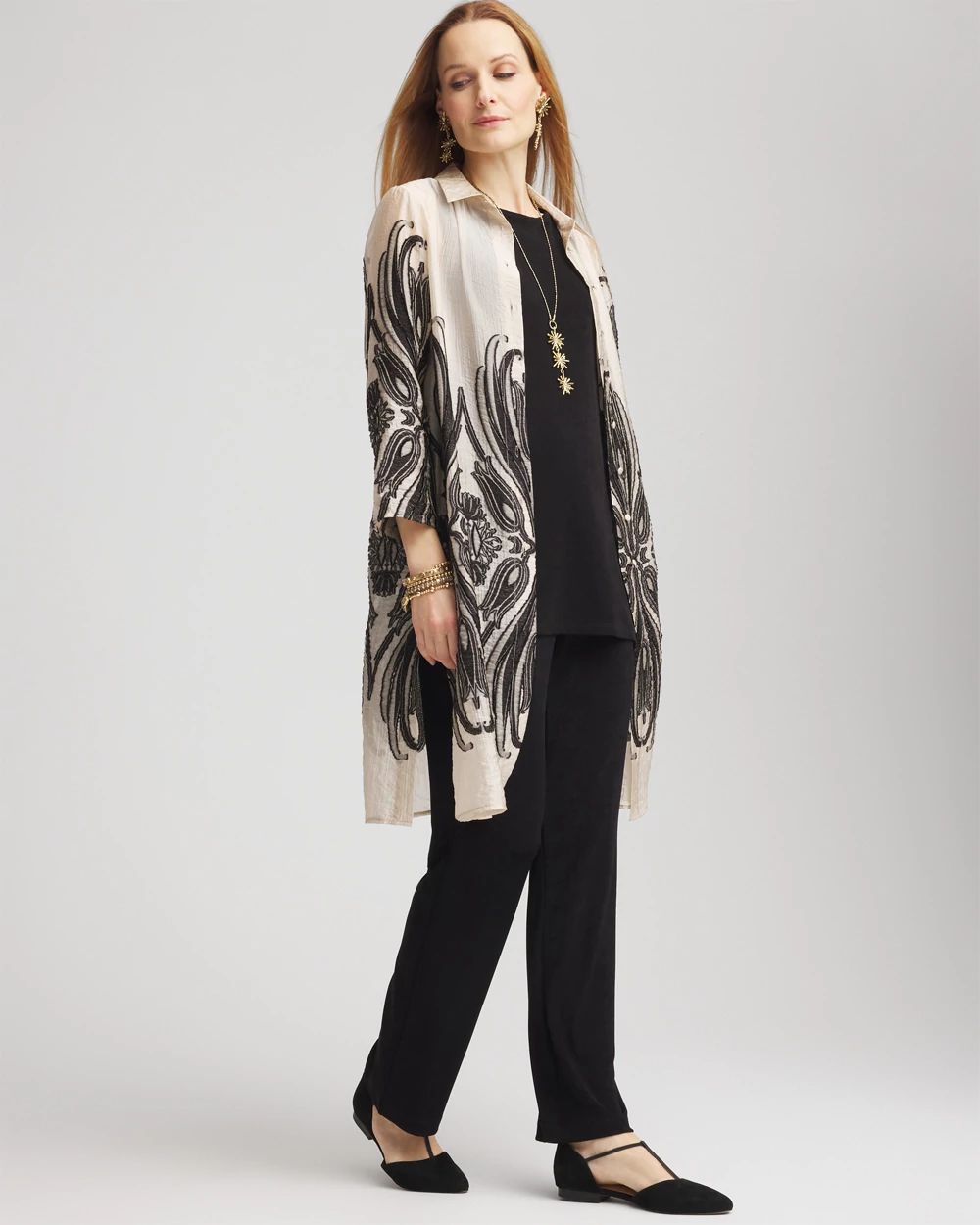 Travelers™ Collection Embroidered Topper click to view larger image.