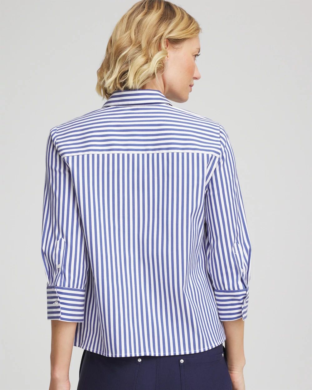 Stripe Mixing Poplin Shirt
