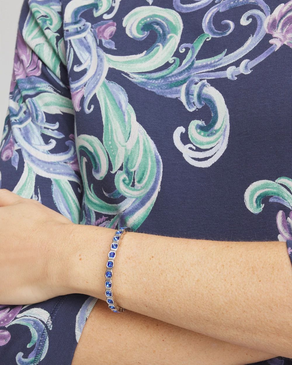 Small Faceted Stretch Bracelet