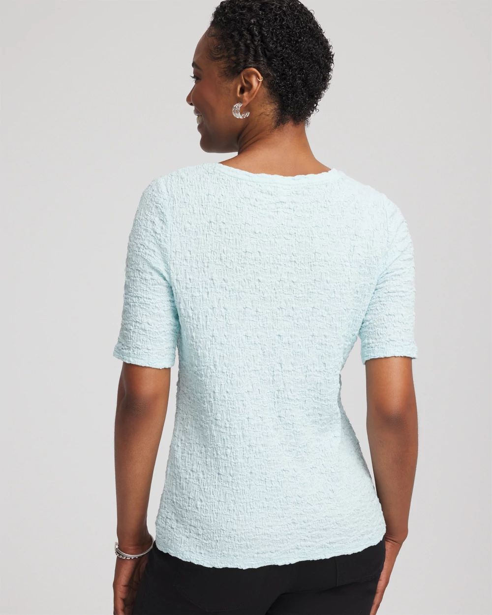 Textured Short-Sleeve Tee