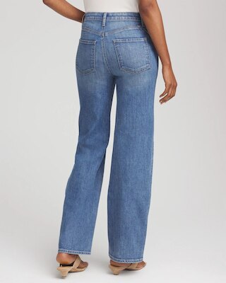 Appliqué High-Rise Wide-Leg Jeans click to view larger image.