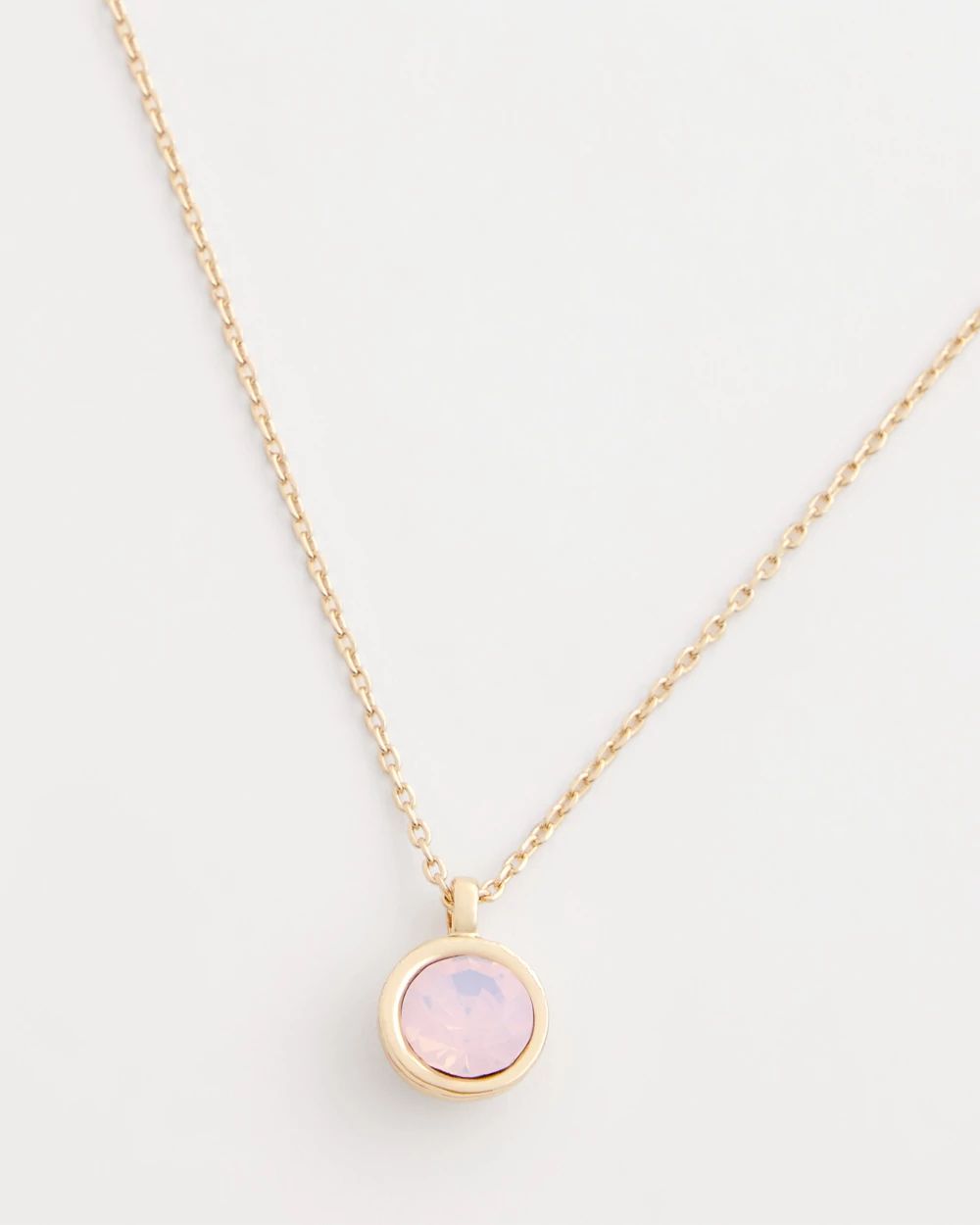 Pink Fine Single Strand Necklace