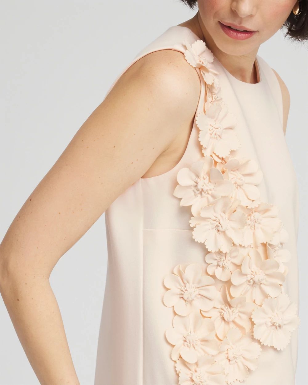 Appliqué Ponte Knit Dress click to view larger image.