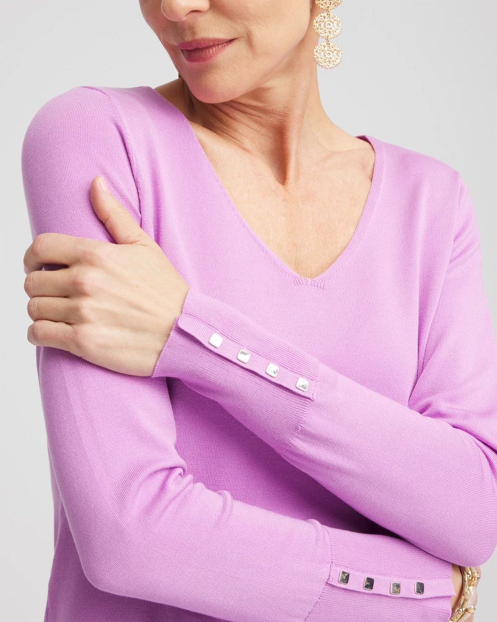 Long Sleeve V-Neck Pullover Sweater