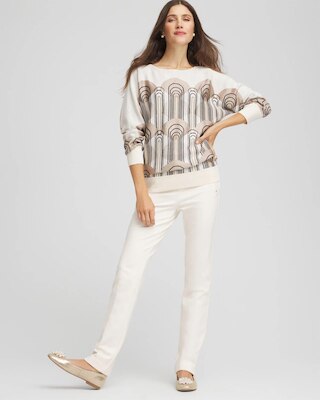 Art Deco Dolman Pullover Sweater click to view larger image.