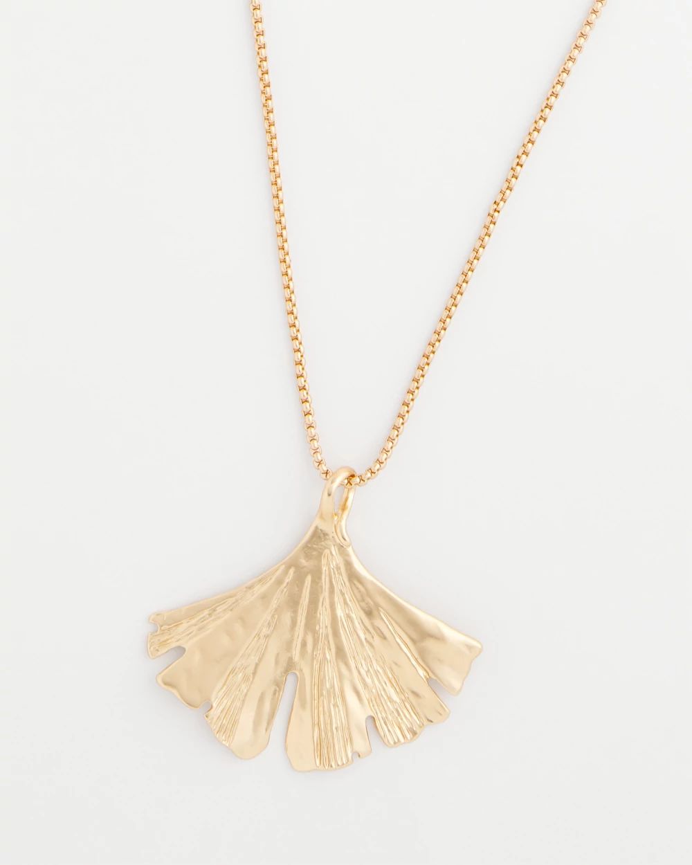 Ginkgo Leaf Pendant Necklace