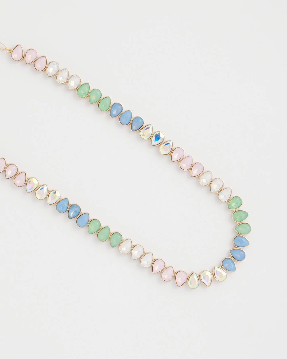 Teardrop Tennis Necklace click to view larger image.