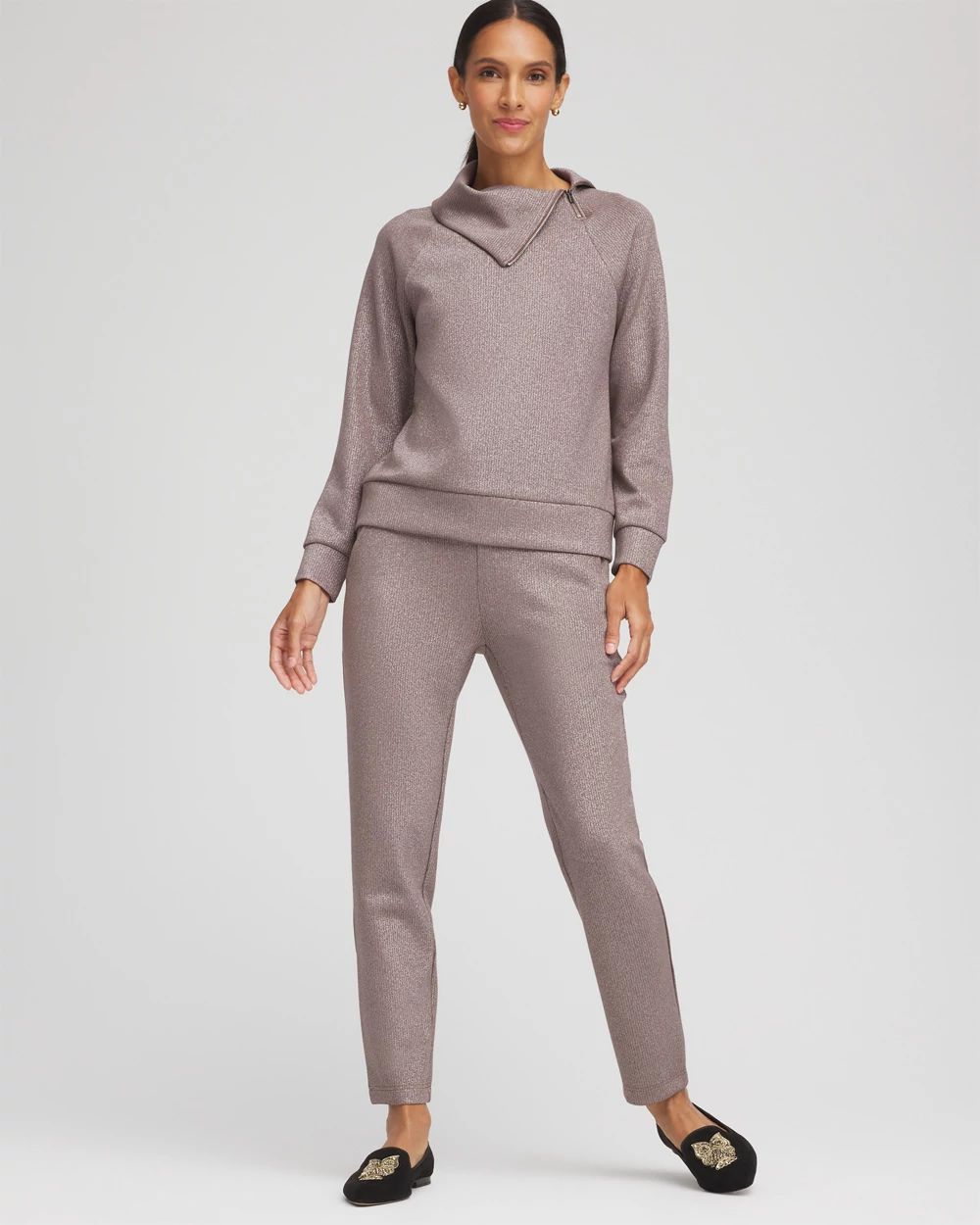 Zenergy® Sparkle Tapered Ankle Pants click to view larger image.