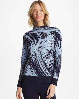 Zenergy® Luxe Sketch Funnelneck Top