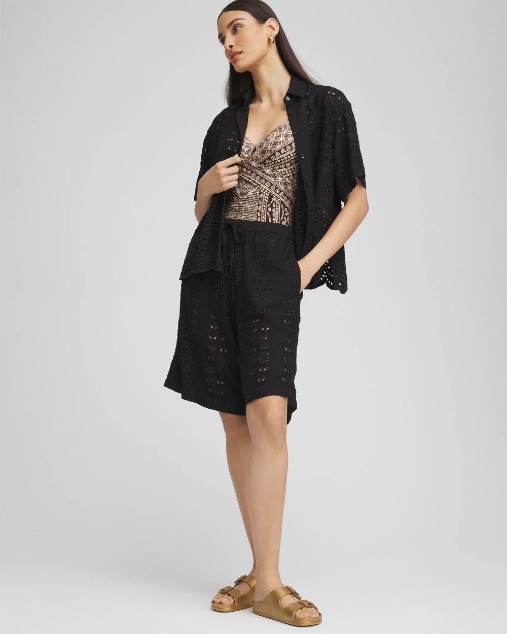 Swimsuit Cover-Up Short and Shirt Set