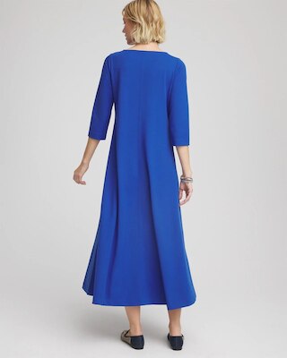 Seamed Crepe Maxi Dress click to view larger image.