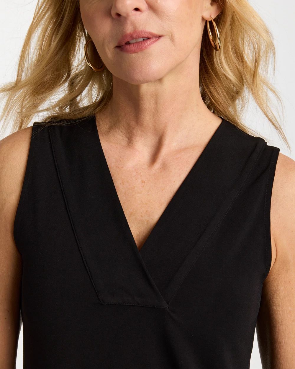 Travelers™ Knit V-Neck Tank click to view larger image.