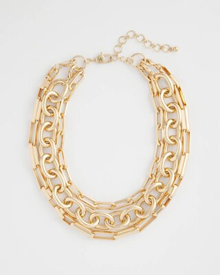Convertible Three-Strand Chain Necklace