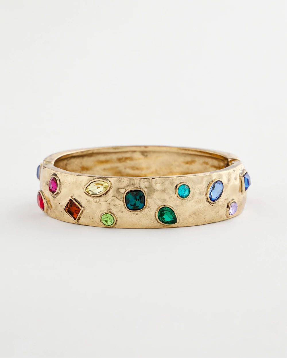 Gem & Gold Hinge Bracelet